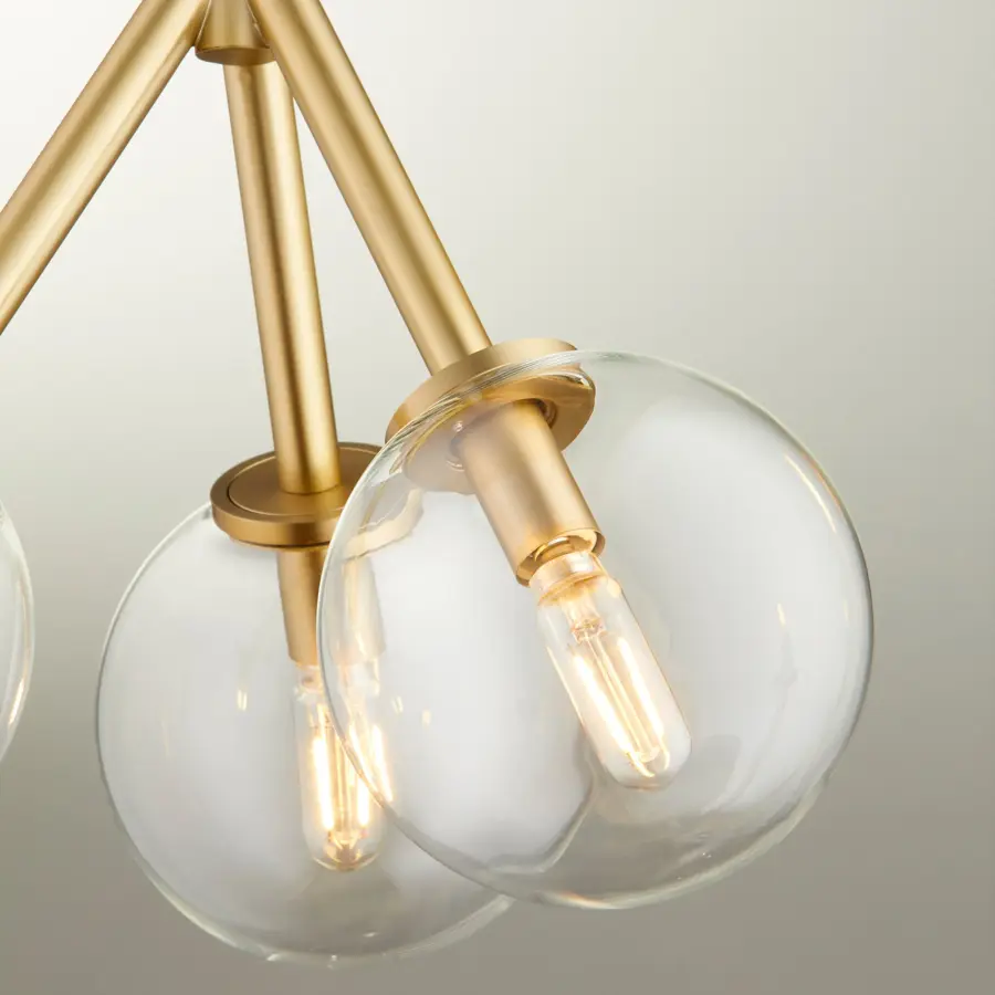 Rovi 3-Light Pendant in Aged Brass - Image 4