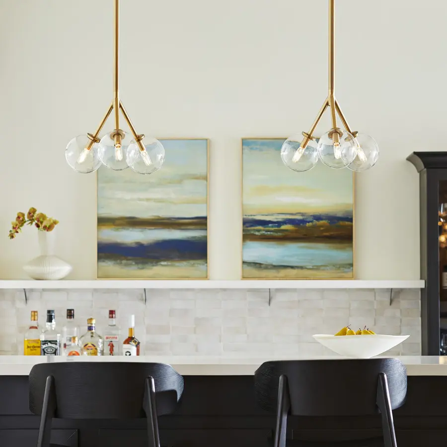 Rovi 3-Light Pendant in Aged Brass - Image 6