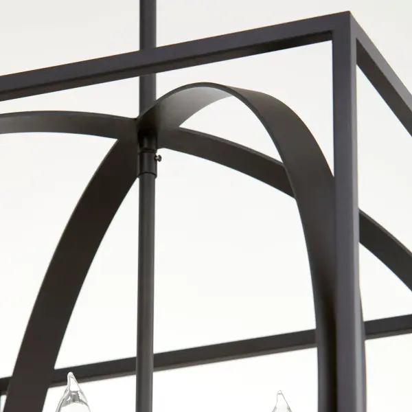 Black Soft Contemporary Cage Pendant - Image 2