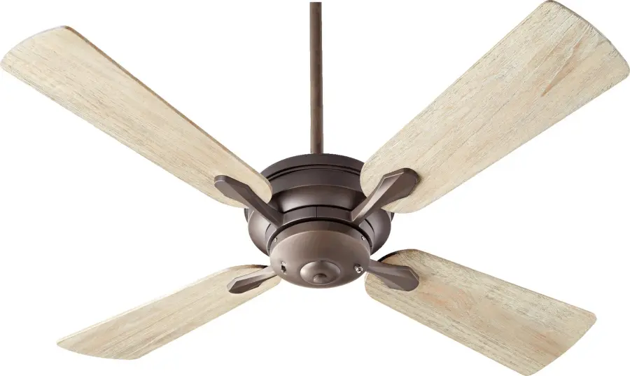 Valor 52" Oiled Bronze Ceiling Fan with Weathered Oak Blades