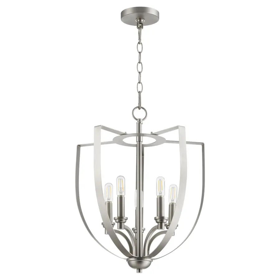 Dakota 5-Light Satin Nickel Pendant