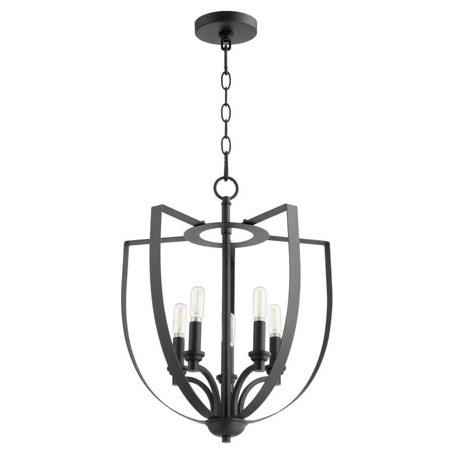 Dakota 5-Light Chandelier in Noir