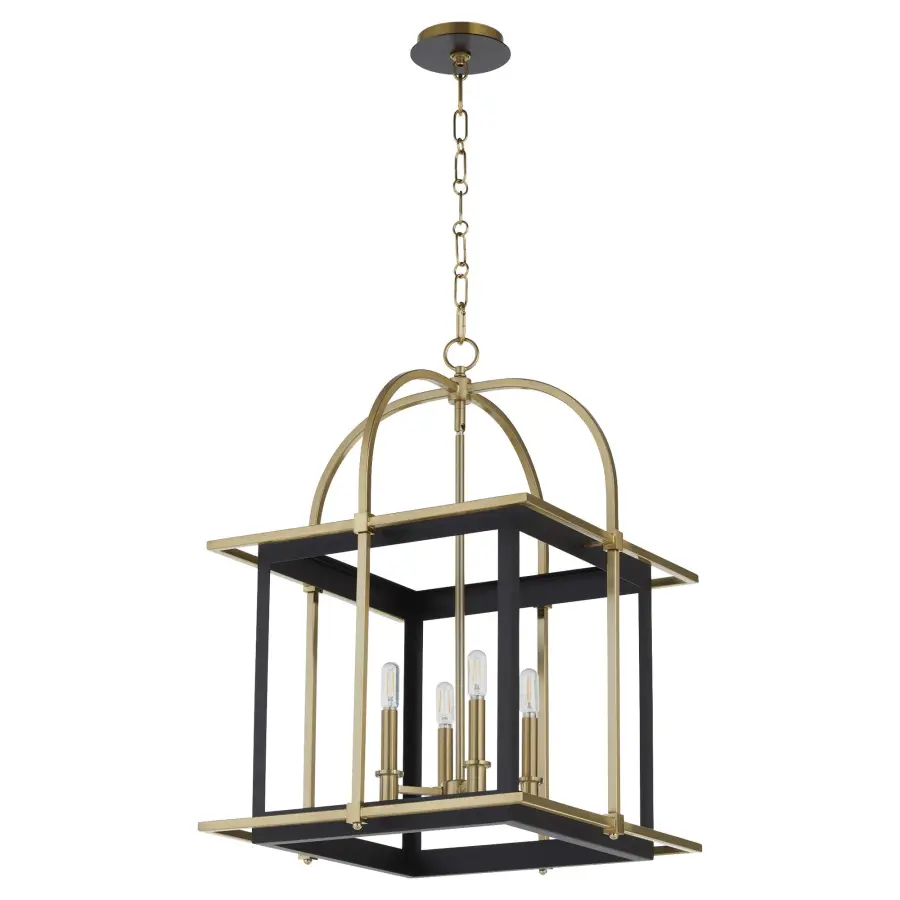 Moritz 4-Light Lantern in Aged Brass - Image 1