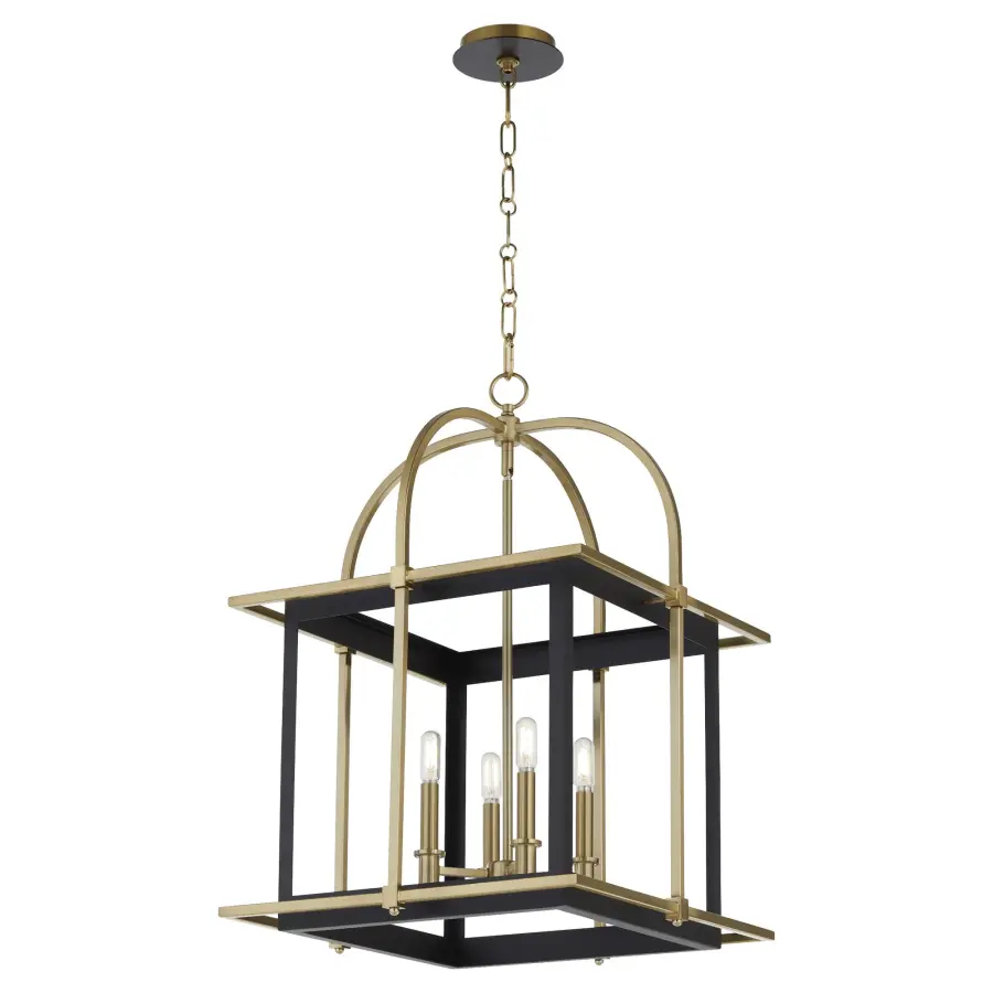 Moritz 4-Light Lantern in Aged Brass - Image 2