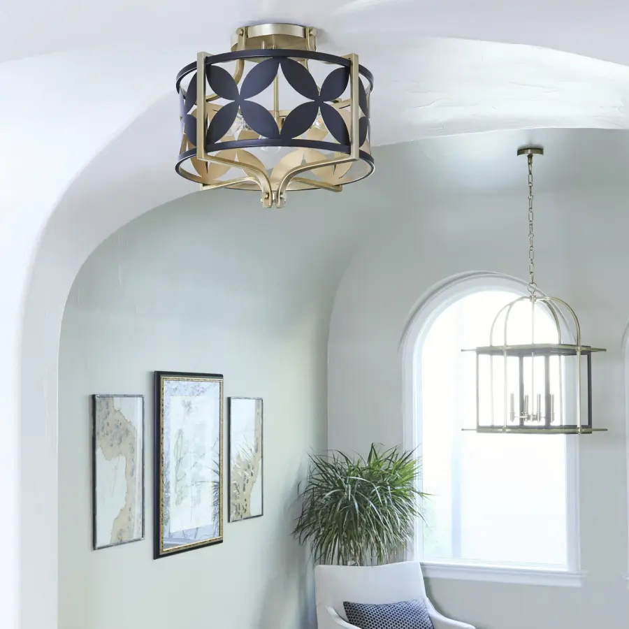 Moritz 4-Light Lantern in Aged Brass - Image 8