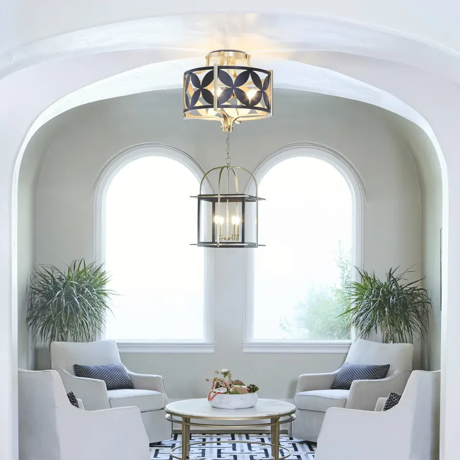 Moritz 4-Light Lantern in Aged Brass - Image 9