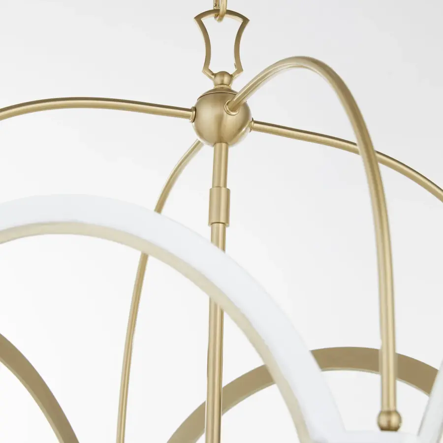 Tiffany 4-Light Lantern in Aged Brass - Image 3