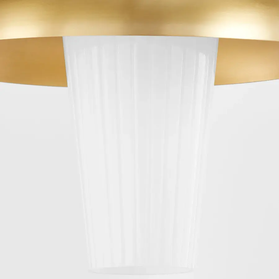 Mallory 20" Fluted Glass Pendant - Image 3