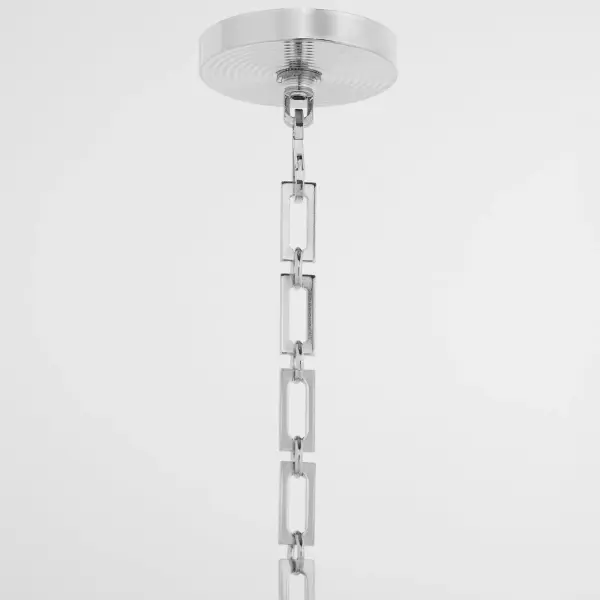 Belinder 4-Light Fabric Pendant in Chrome - Image 3