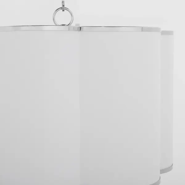 Belinder 4-Light Fabric Pendant in Chrome - Image 4