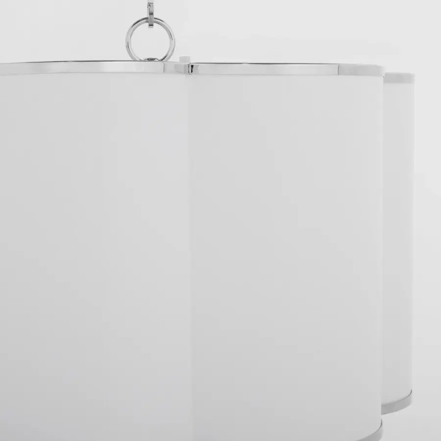 Belinder 4-Light Fabric Pendant in Chrome - Image 4