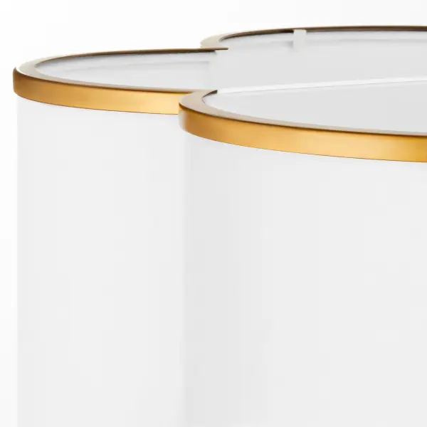 Belinder 4-Light Fabric Pendant in Brushed Brass - Image 4