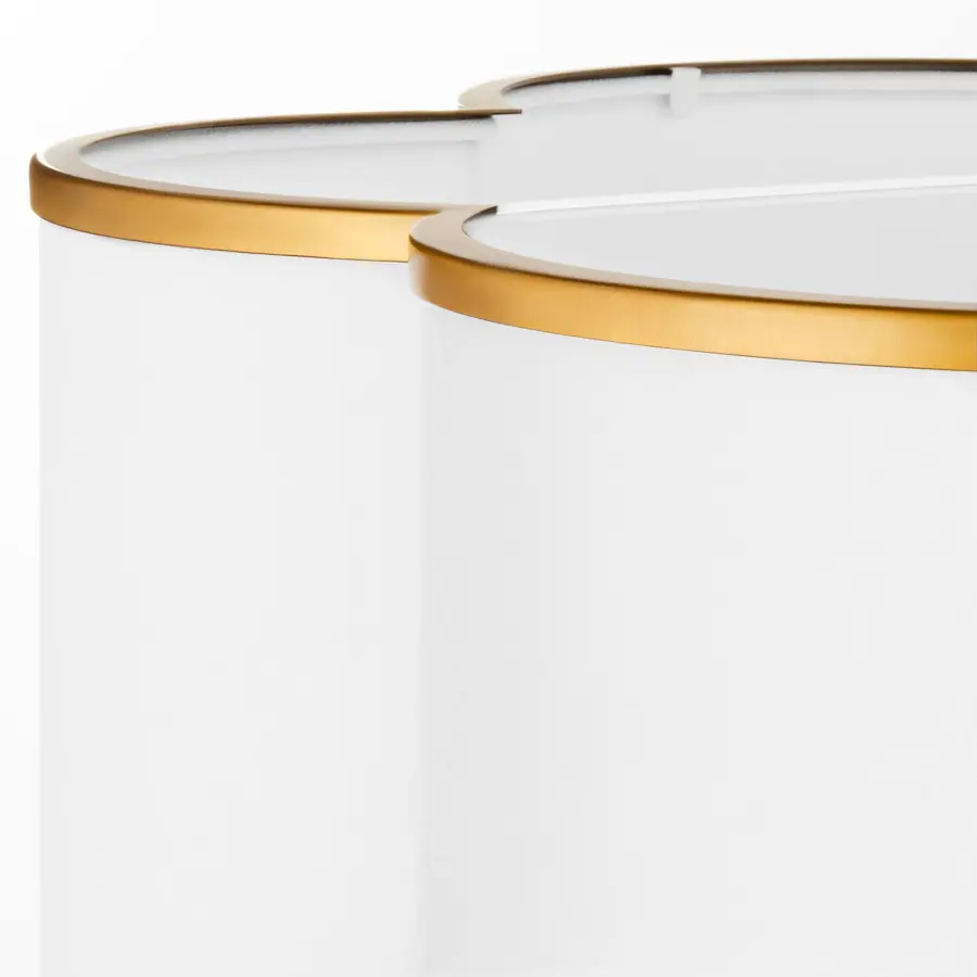 Belinder 4-Light Fabric Pendant in Brushed Brass - Image 4