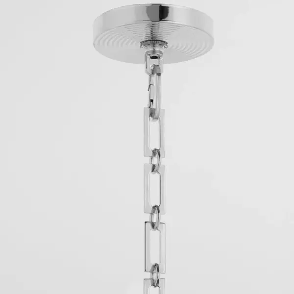 Belinder 6-Light Fabric Pendant in Chrome - Image 3