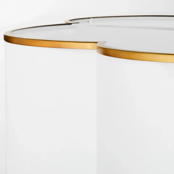 Belinder 6-Light Fabric Pendant in Brushed Brass - Image 3