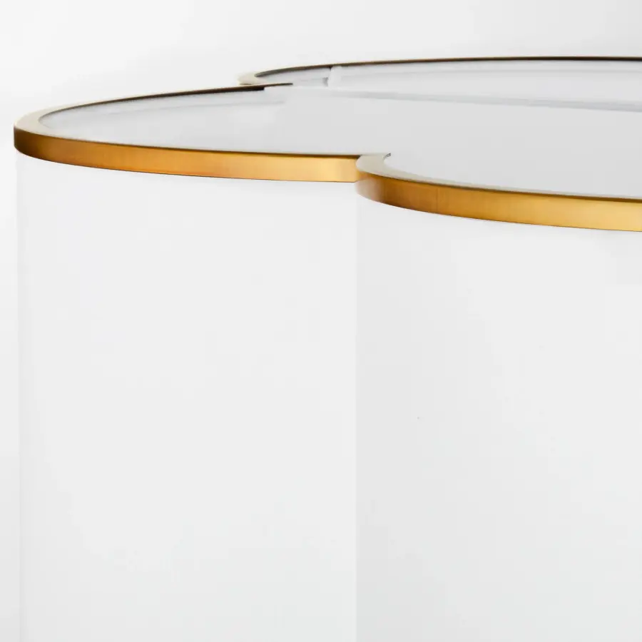 Belinder 6-Light Fabric Pendant in Brushed Brass - Image 3
