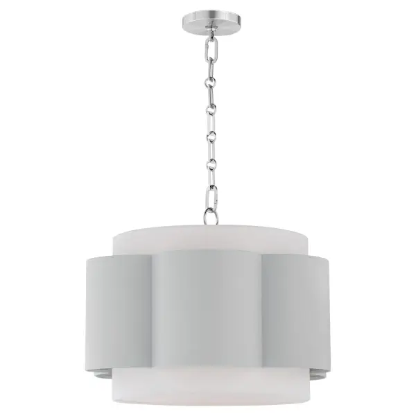 Belinder 4-Light Pendant in Brittany Blue & Chrome - Image 2