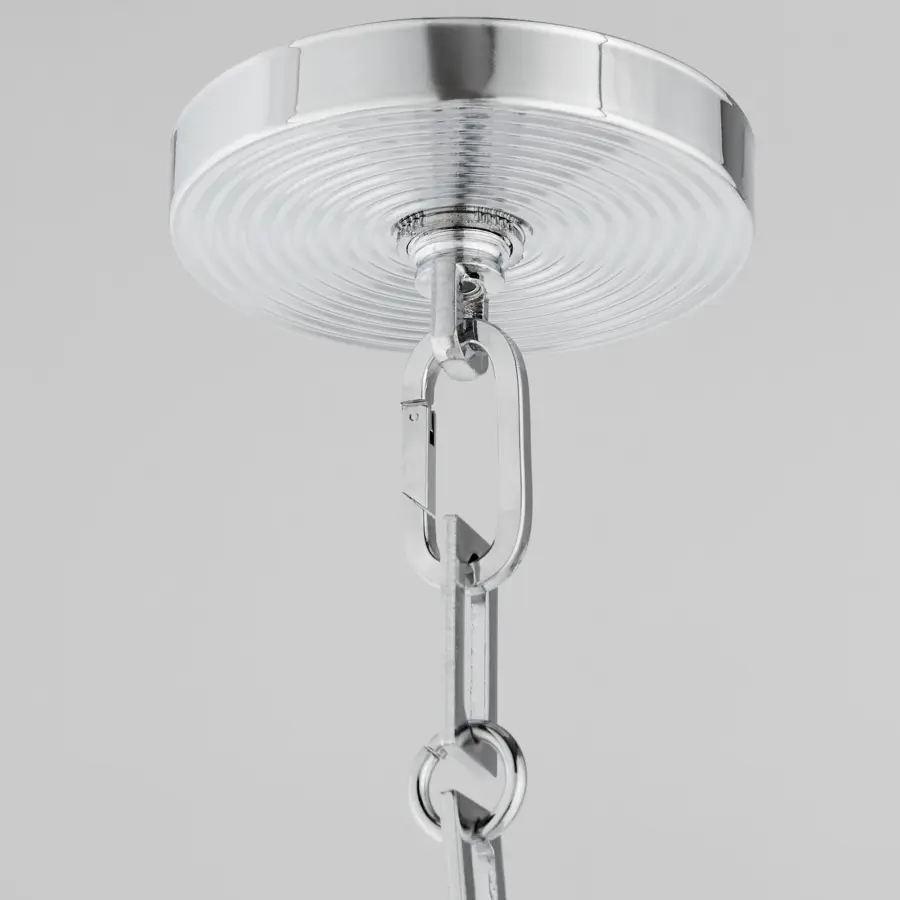 Belinder 4-Light Pendant in Brittany Blue & Chrome - Image 4