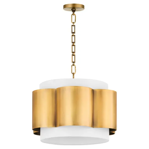 Belinder 4-Light Pendant in Brushed Brass - Image 1