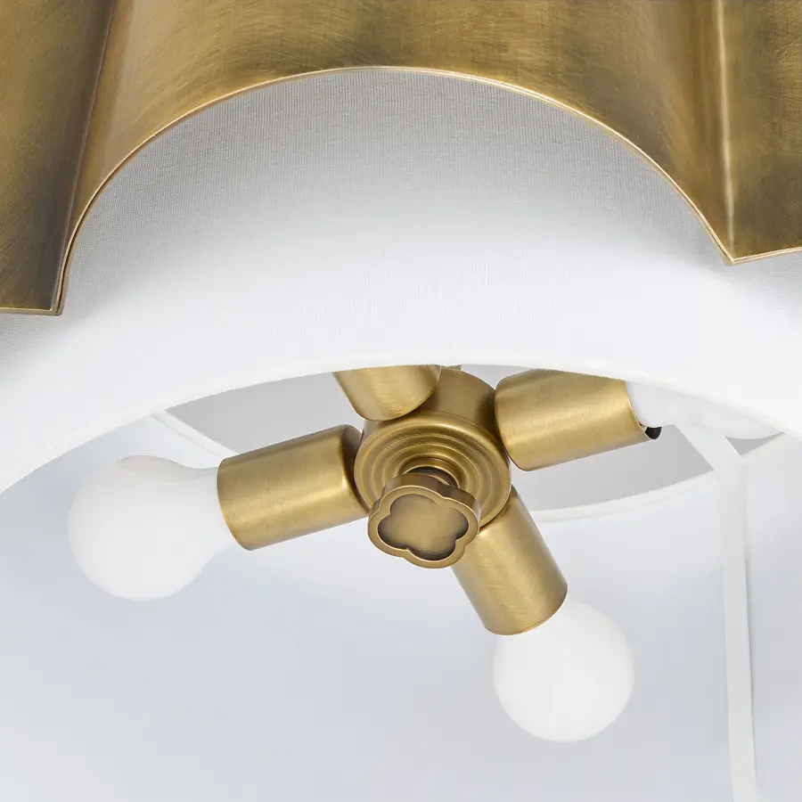 Belinder 4-Light Pendant in Brushed Brass - Image 6