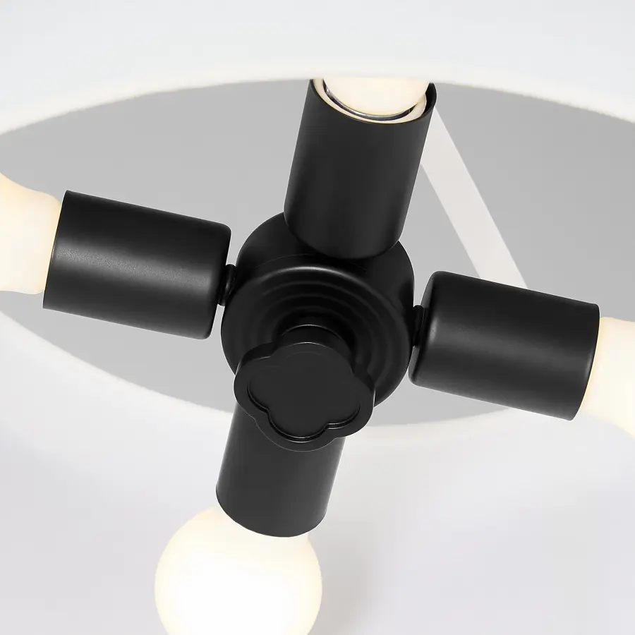 Belinder 4-Light Pendant in Matte Black - Image 5