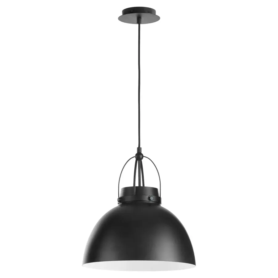 Pruitt 15" Matte Black Pendant Light - Image 2
