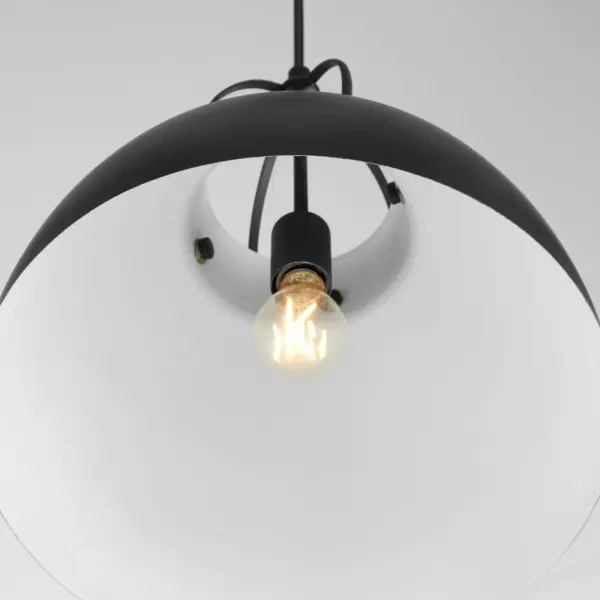 Pruitt 15" Matte Black Pendant Light - Image 4