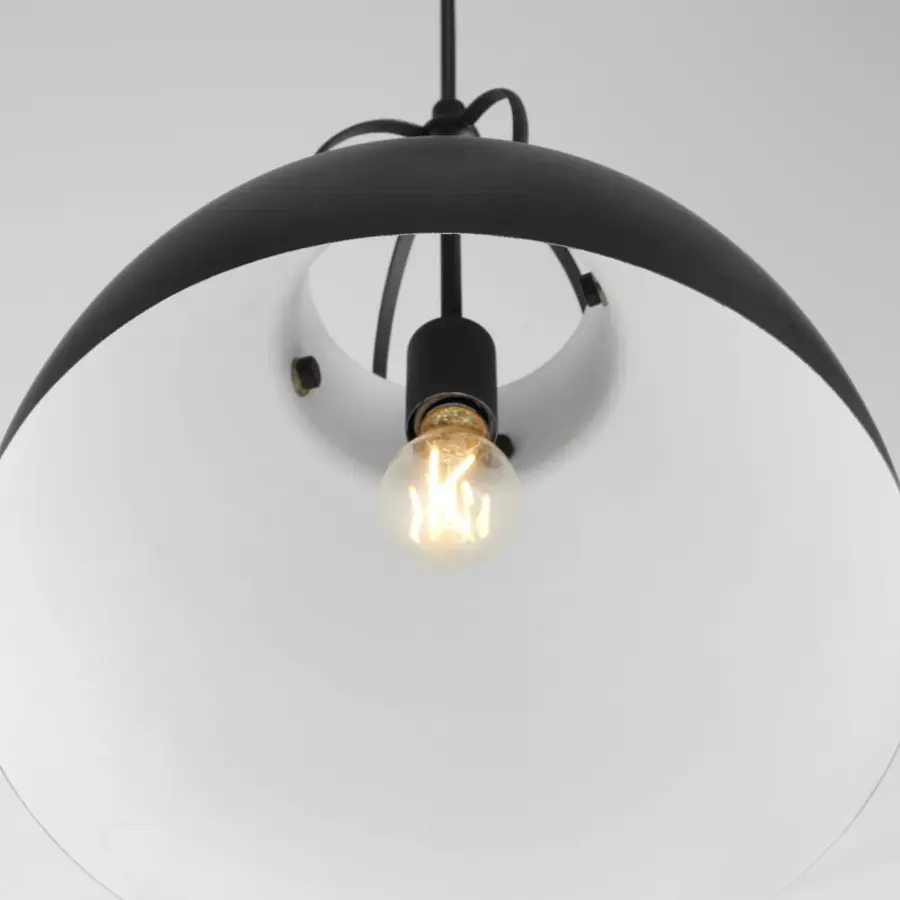 Pruitt 15" Matte Black Pendant Light - Image 4