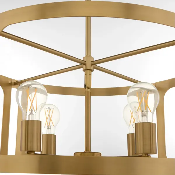 Colburn 4-Light Pendant in Brushed Brass - Image 4