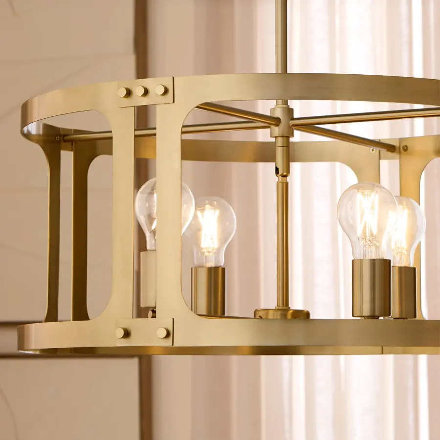 Colburn 4-Light Pendant in Brushed Brass - Image 6