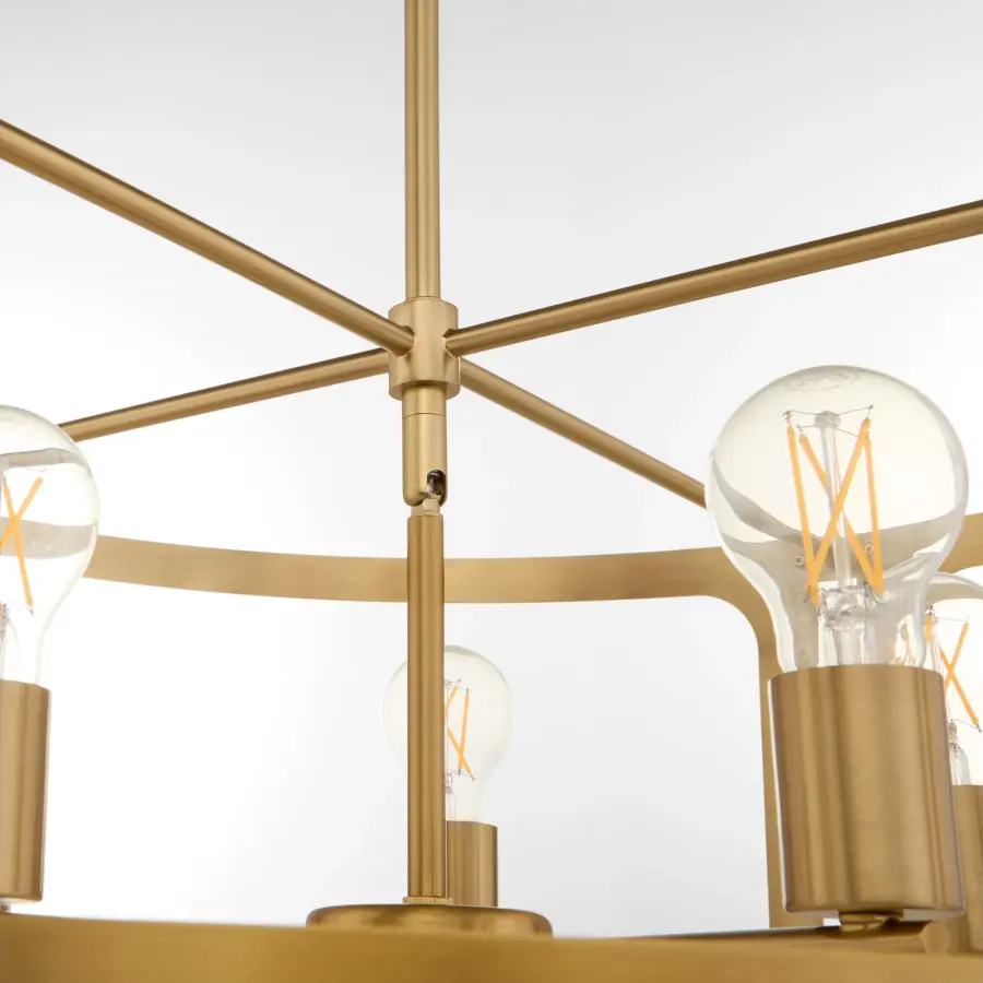 Colburn 5-Light Pendant in Brushed Brass - Image 4