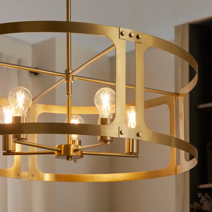Colburn 5-Light Pendant in Brushed Brass - Image 6