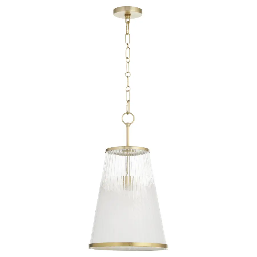 Providence 13" Pendant in Aged Brass - Image 1