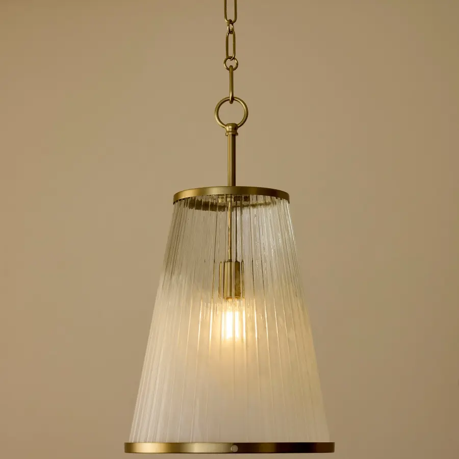 Providence 13" Pendant in Aged Brass - Image 6