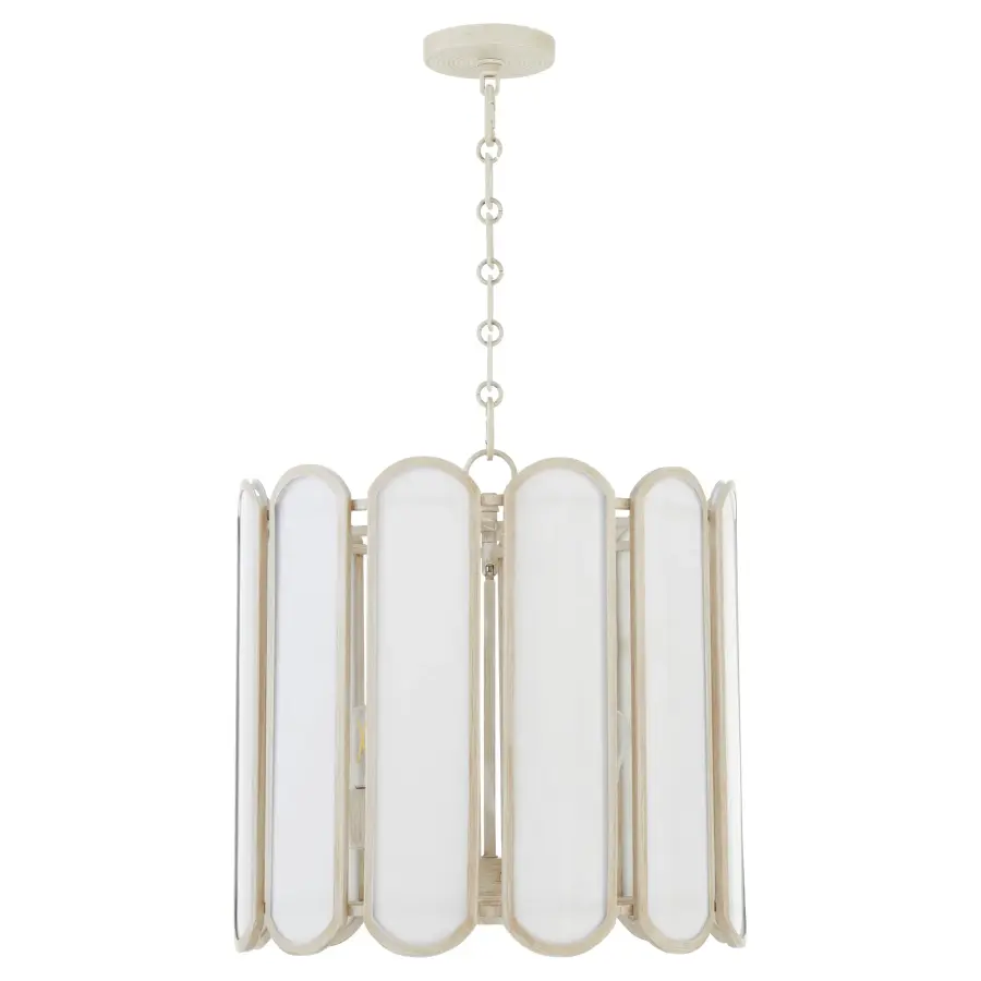 Belleview 4-Light Pendant in Washed Oak - Image 1
