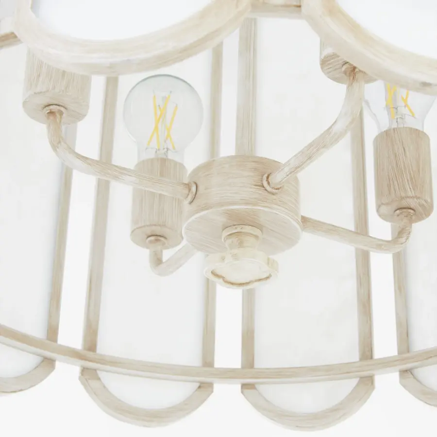 Belleview 4-Light Pendant in Washed Oak - Image 3