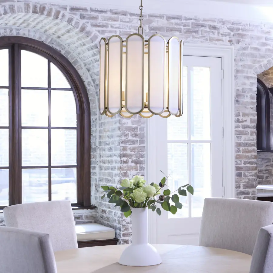 Belleview 4-Light Pendant in Washed Oak - Image 6