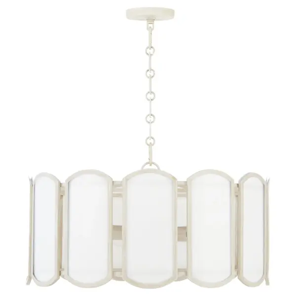 Belleview 5-Light Pendant in Washed Oak - Image 1