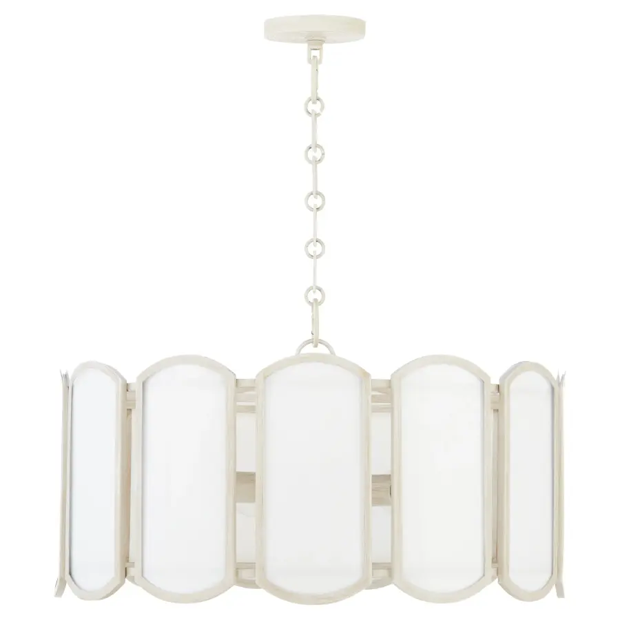 Belleview 5-Light Pendant in Washed Oak - Image 1