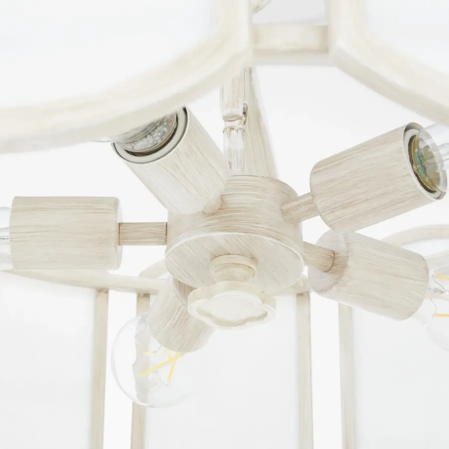 Belleview 5-Light Pendant in Washed Oak - Image 3