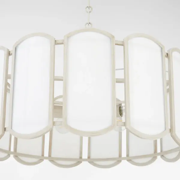 Belleview 5-Light Pendant in Washed Oak - Image 4