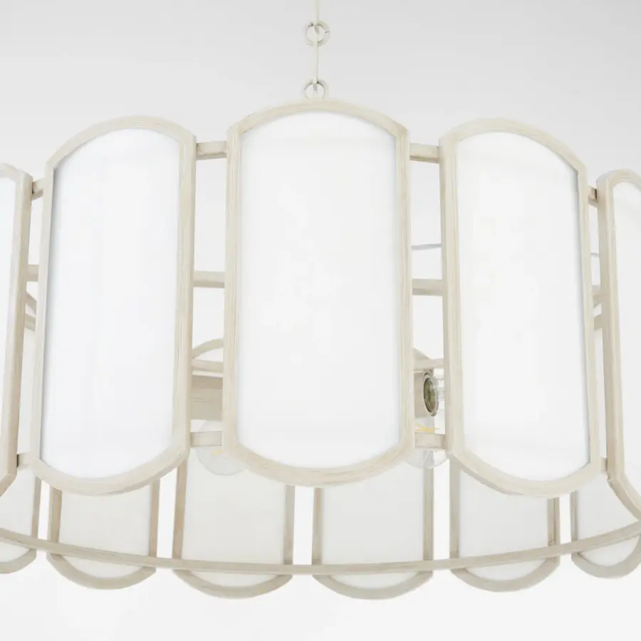 Belleview 5-Light Pendant in Washed Oak - Image 4