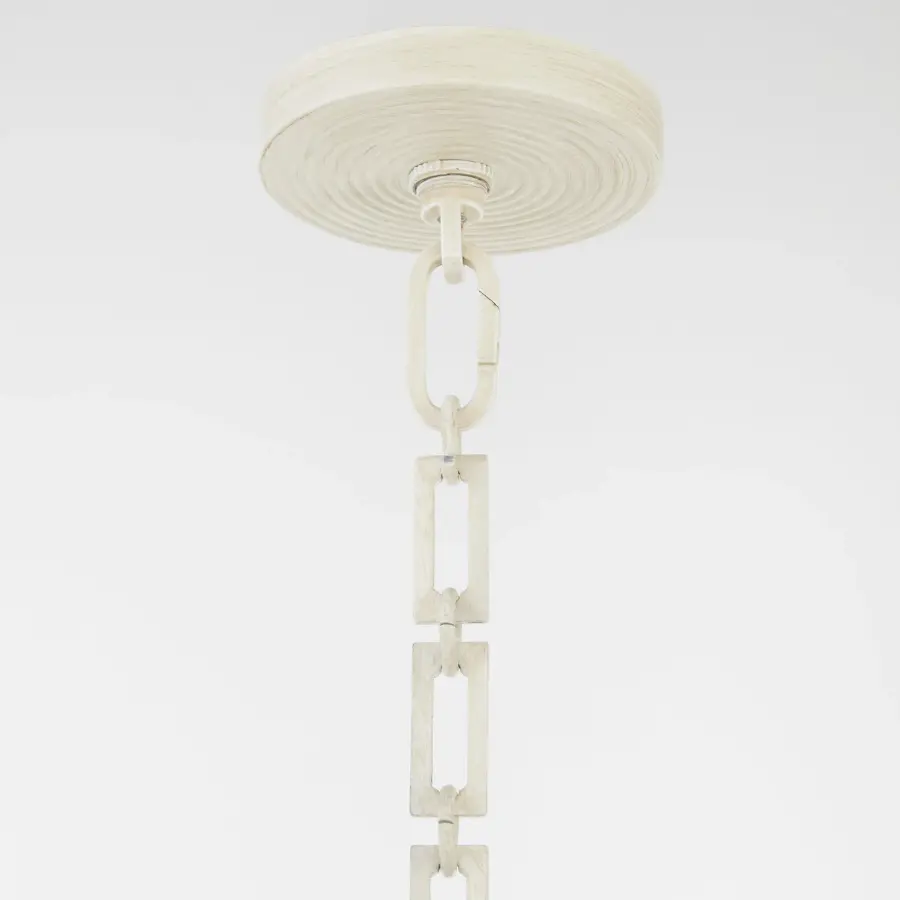Belleview 5-Light Pendant in Washed Oak - Image 5