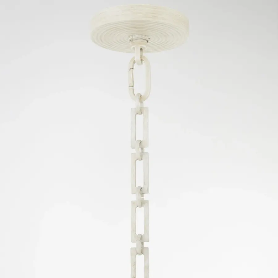 Belleview 8-Light Pendant in Washed Oak - Image 4
