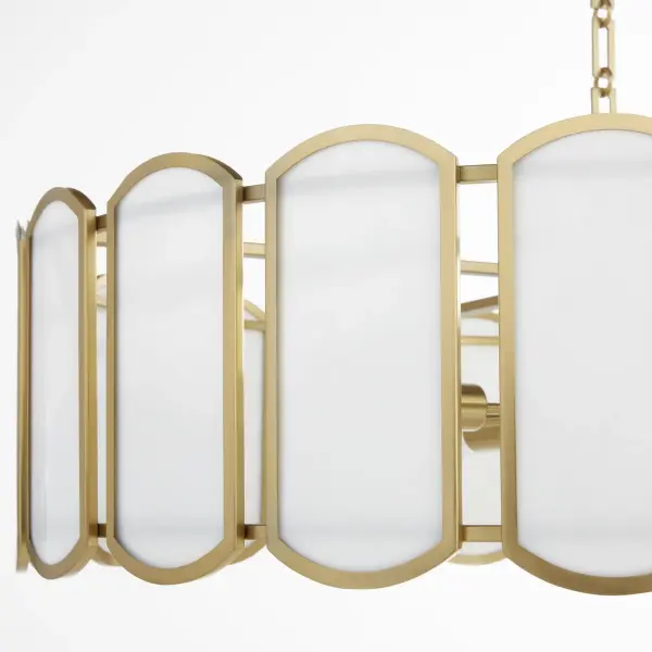 Belleview 8-Light Pendant in Aged Brass - Image 3