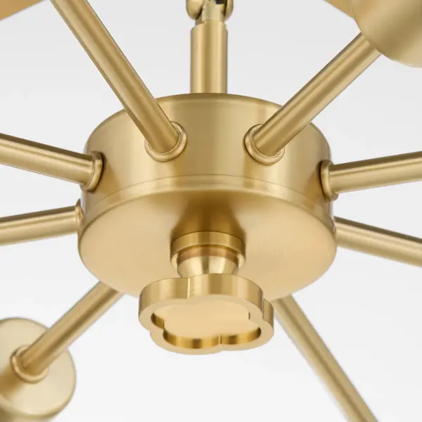 Belleview 8-Light Pendant in Aged Brass - Image 5