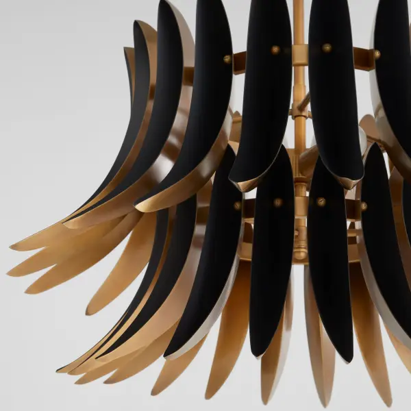 Aldridge 3-Light Pendant in Brushed Brass & Matte Black - Image 3