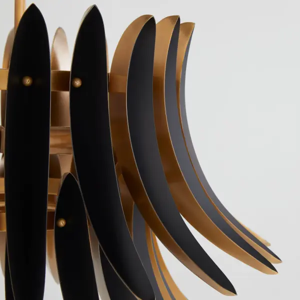 Aldridge 3-Light Pendant in Brushed Brass & Matte Black - Image 4
