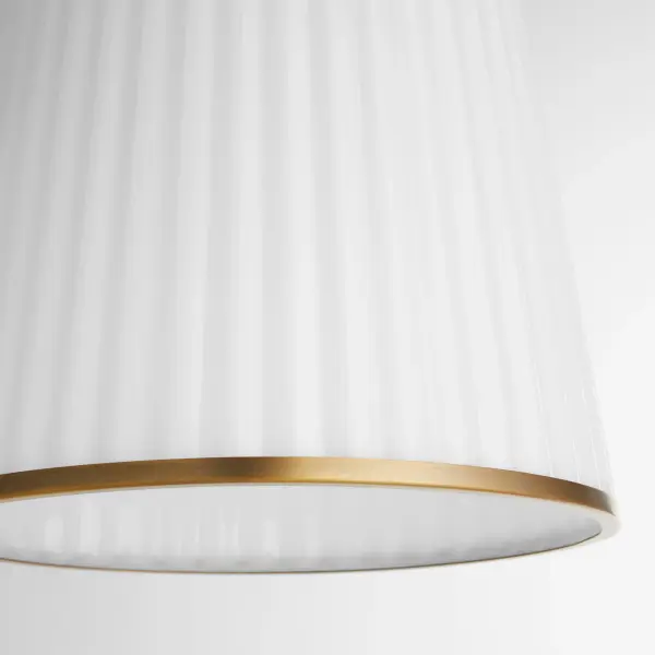 Refined Elegance with Pleated Glass and Brushed Brass Finish - Image 3