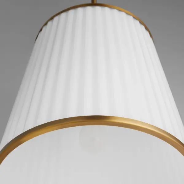 Refined Elegance with Pleated Glass and Brushed Brass Finish - Image 4